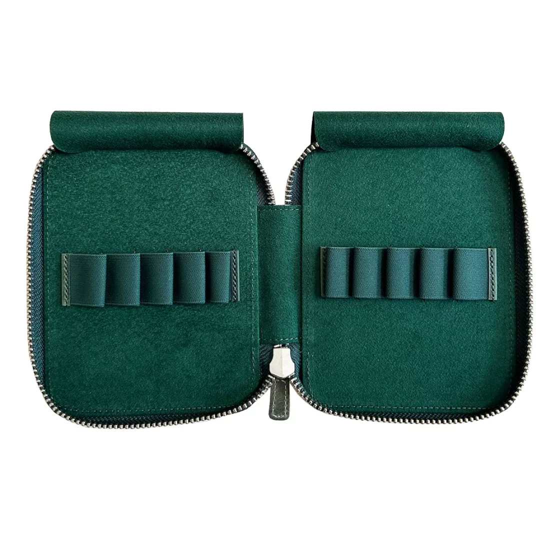 10 Pen Crazy Horse Green Pen Case * Galen Leather