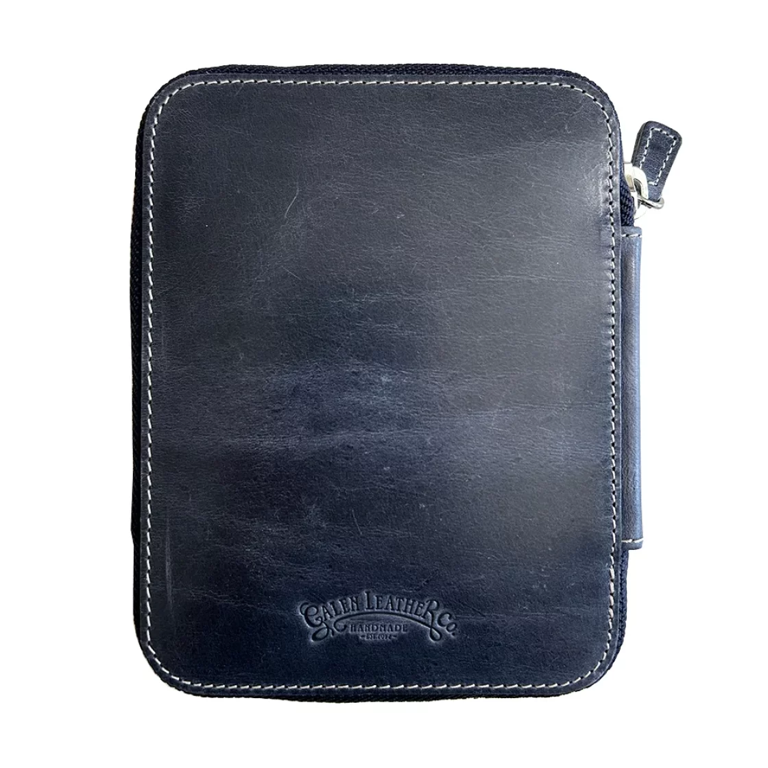 10 Pen Crazy Horse Navy Blue Pen Case * Galen Leather