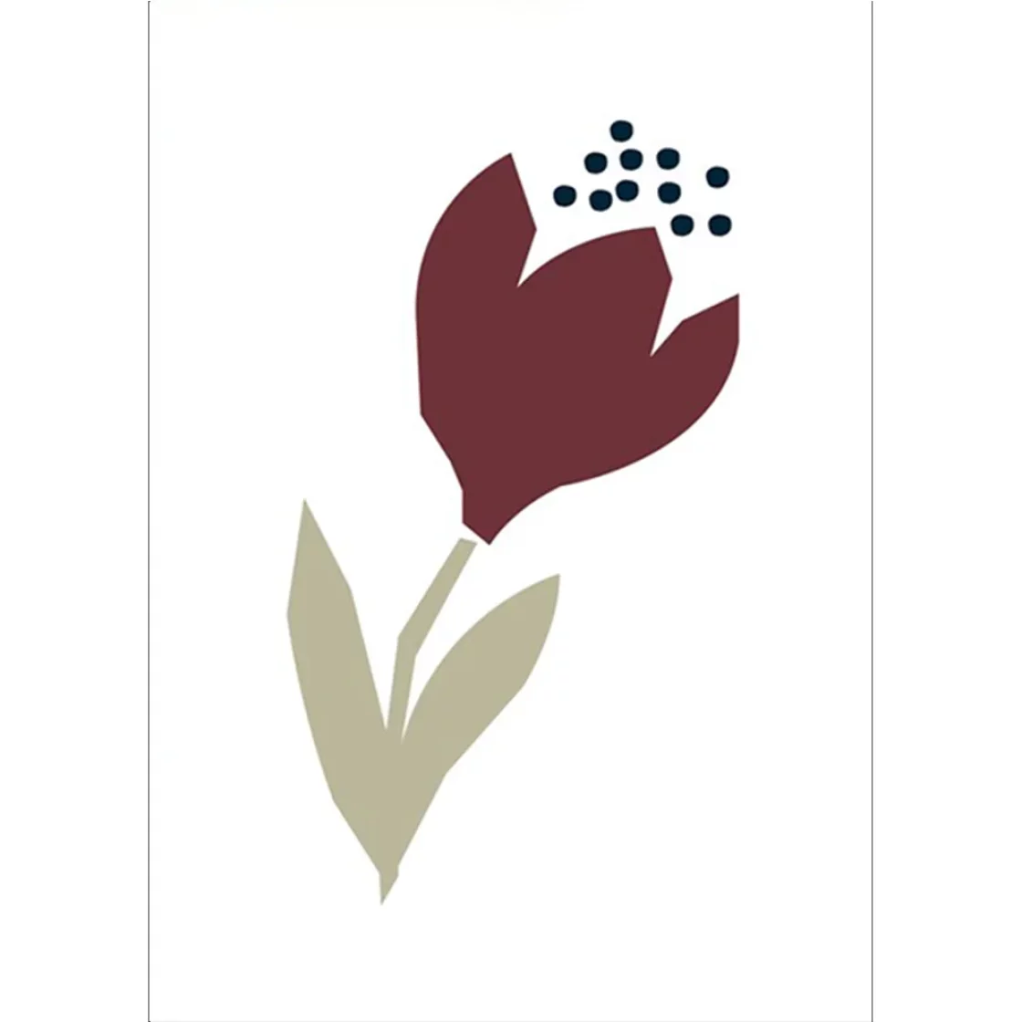 12. Tulipe, greeting card * Michoucas Design