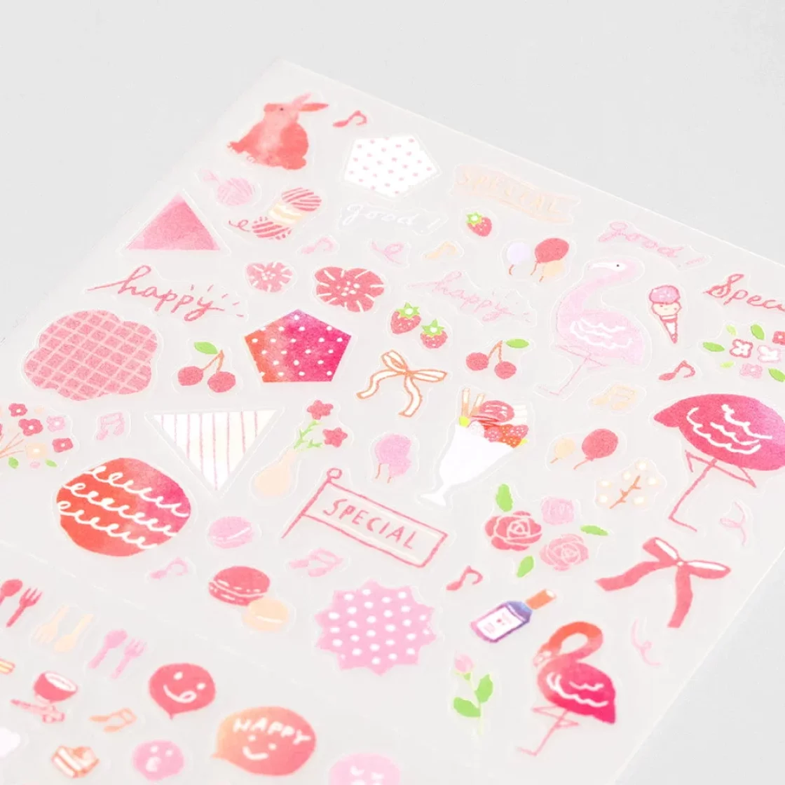 MD18. Stickers Color Pink * Midori
