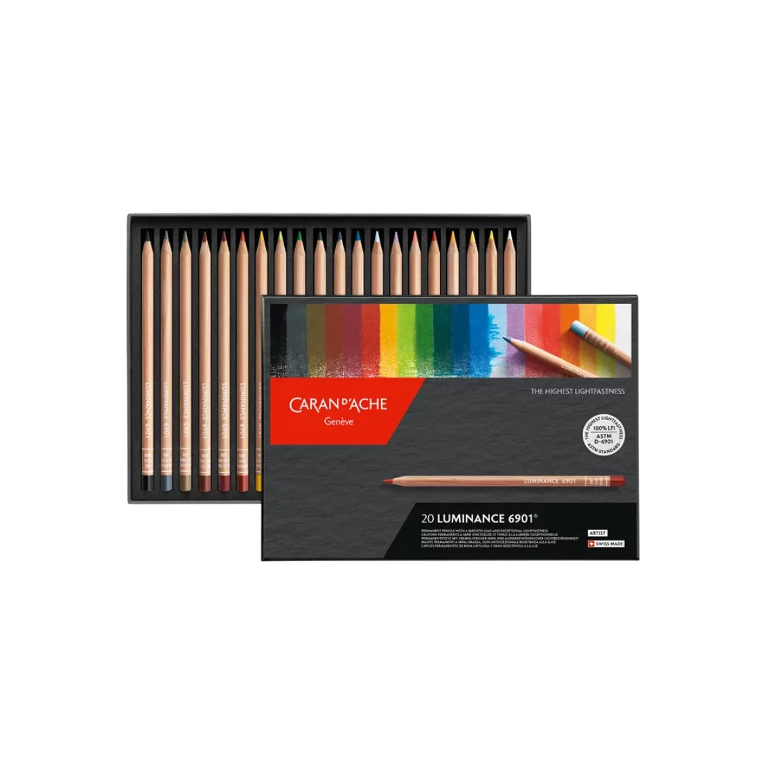 20 Coloured Pencils, Expert Luminance 6901 * Caran d'Ache