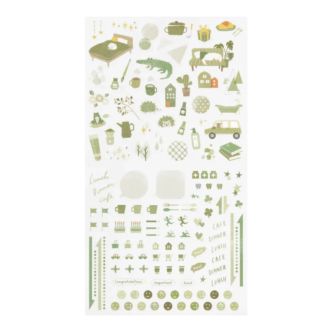 MD20. Stickers Color Moss Green* Midori