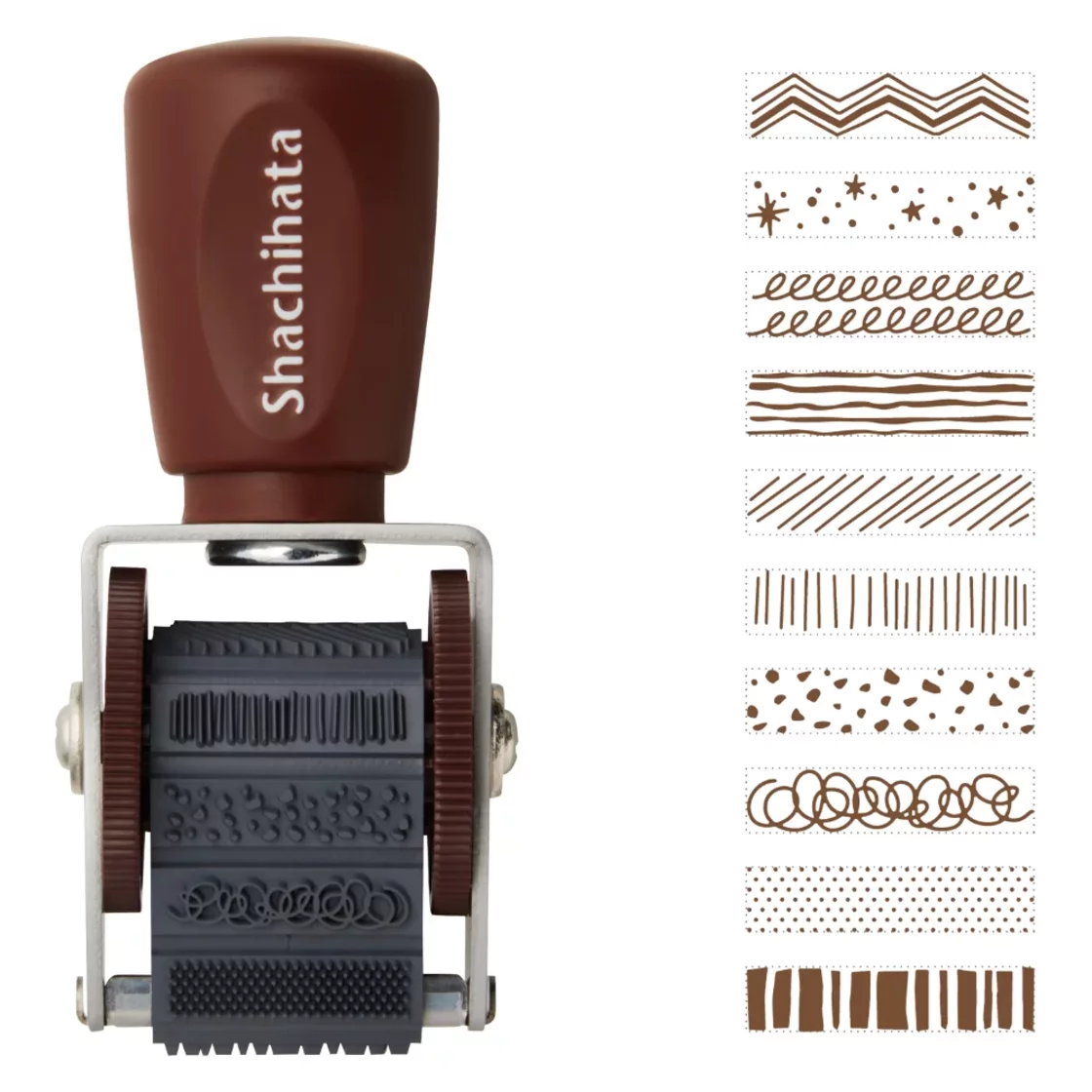 SH33. Mini Rotating Stamp Rough Pat * Shachihata