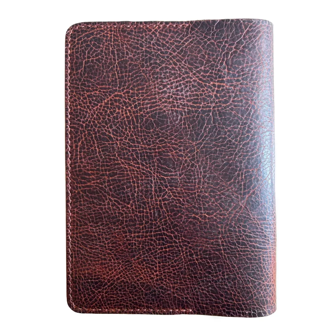39. Saddle brown/Saddle Brown A5 Leather Book Cover * Kron Leather