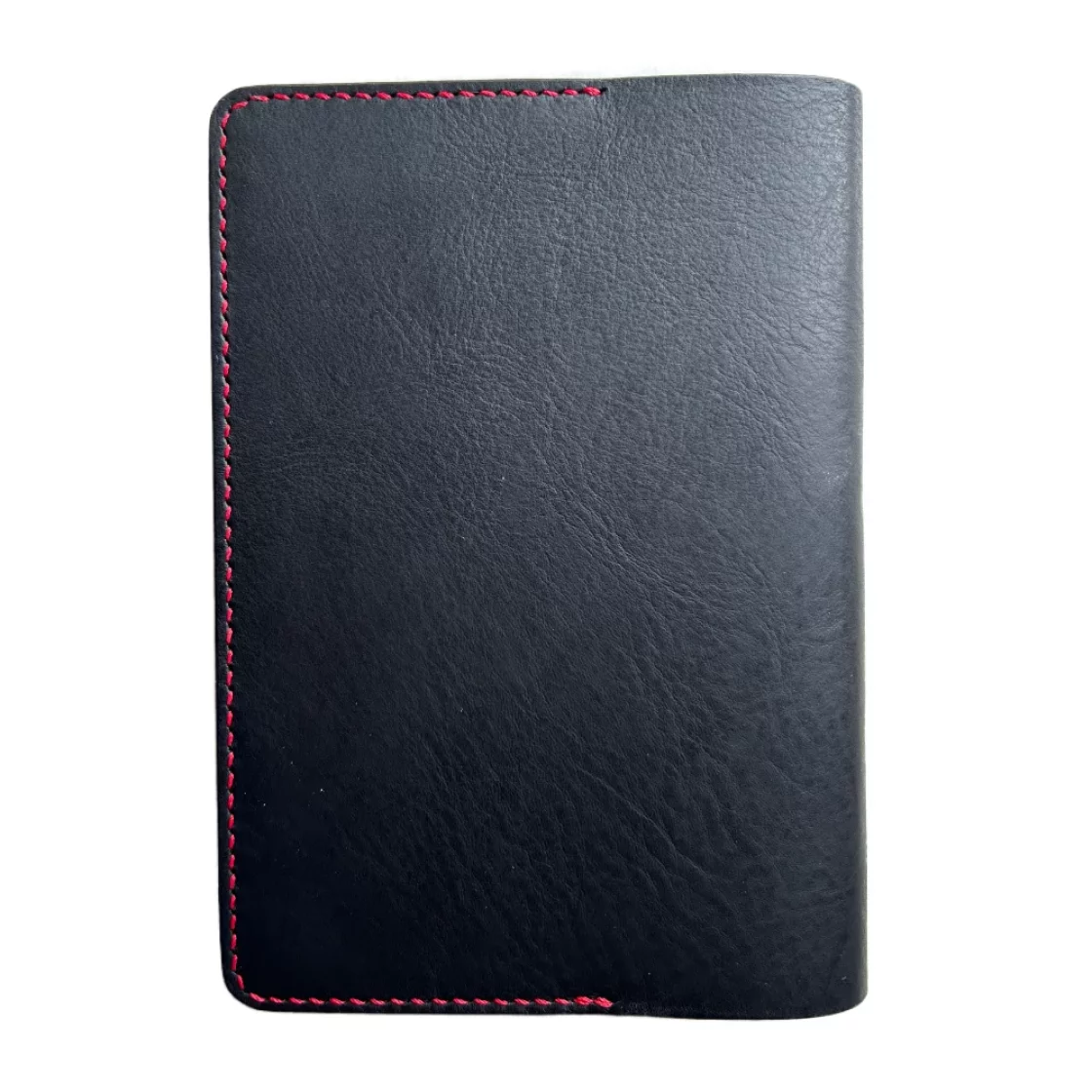 43. Onyx Black/Scarlet Codex Leather Book Cover * Kron Leather