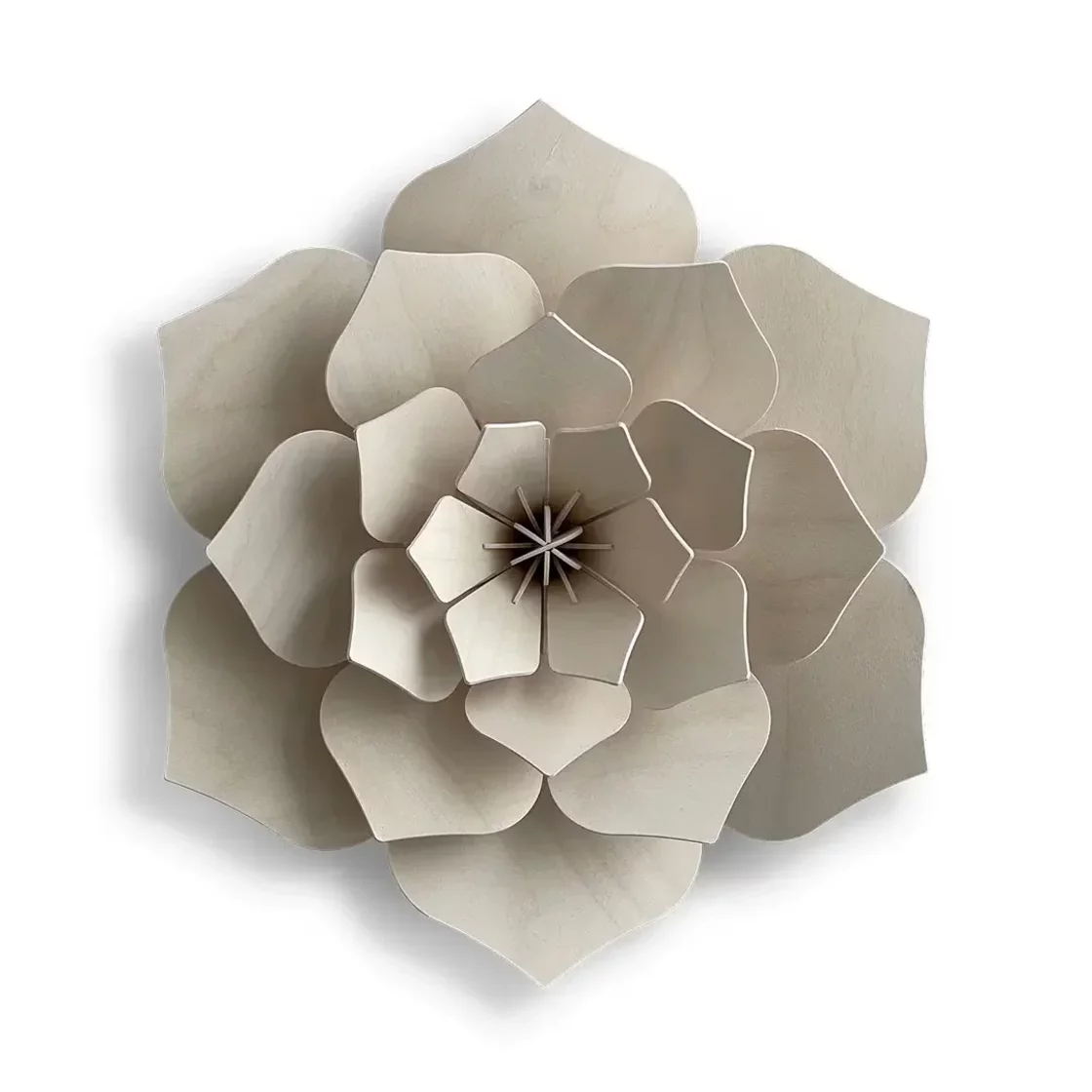 44. Decor Flower Translucent White * 3D puzzle card * LOVI 15cm