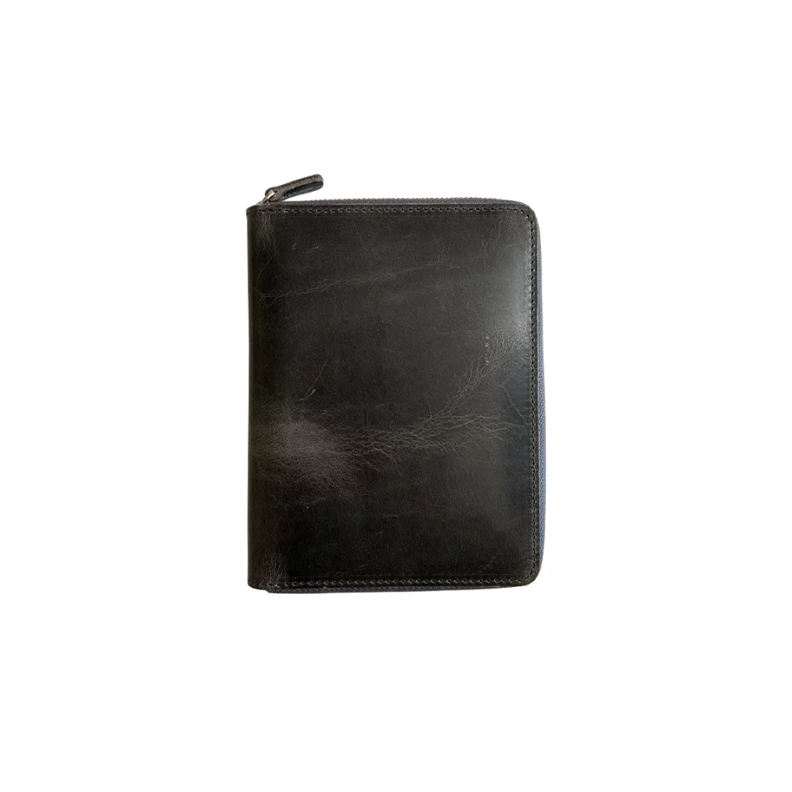 5 Pen Crazy Horse Smoky Grey Pen Case * Galen Leather