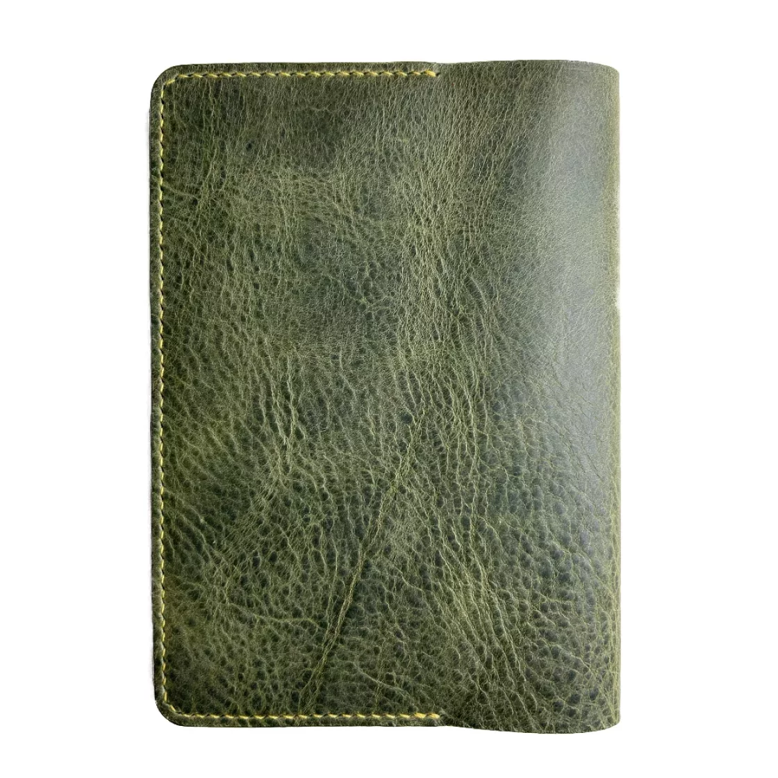 54. Moss green/Saffron A5 Leather book cover * Kron