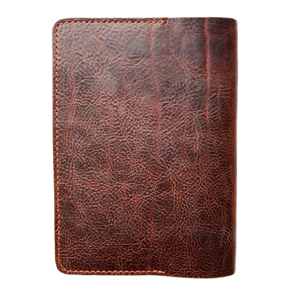 55. Saddle Brown/Saddle Brown A5 Leather book cover * Kron