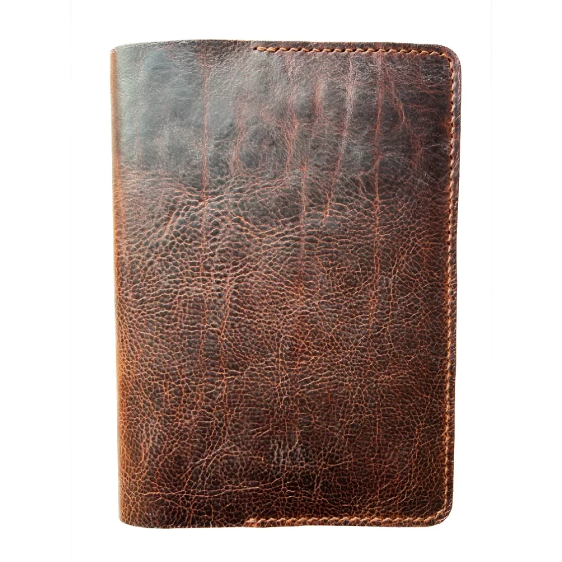 55. Saddle Brown/Saddle Brown A5 Leather book cover * Kron