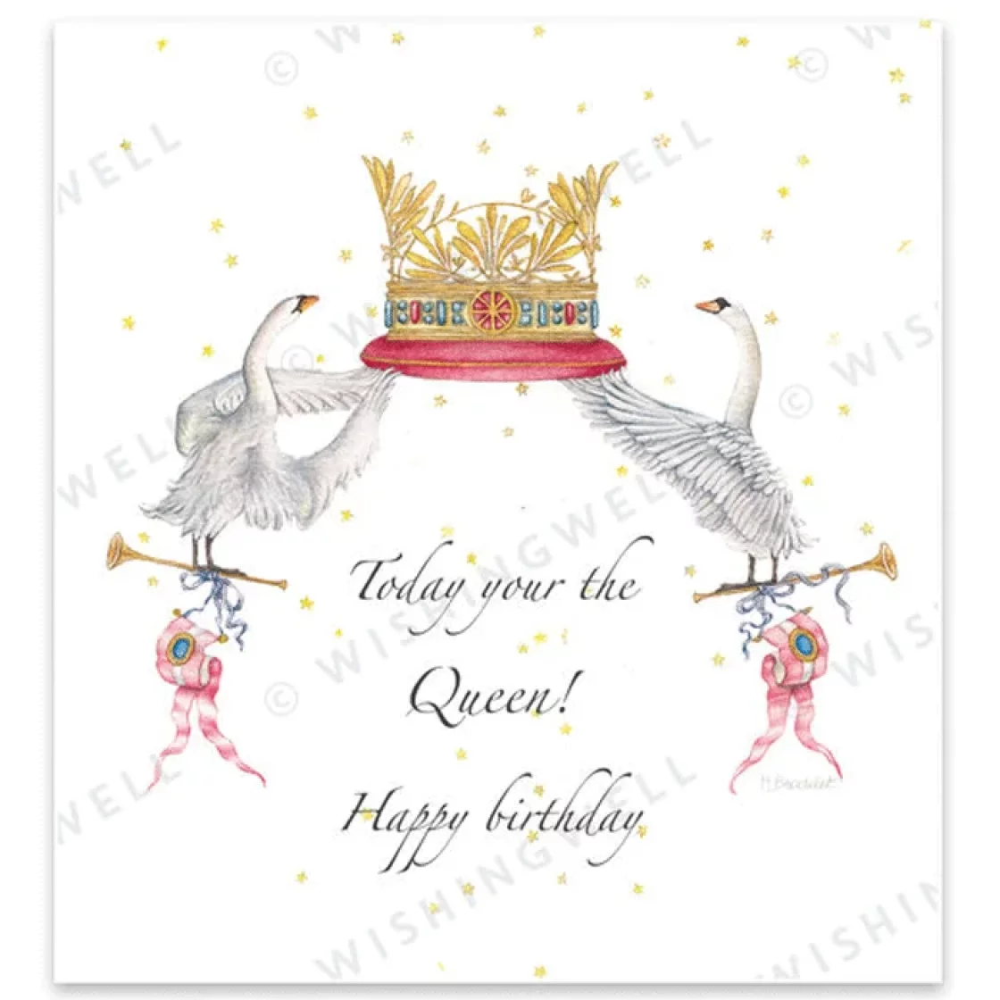 60. Today you are the Queen * Wishingwell gift card