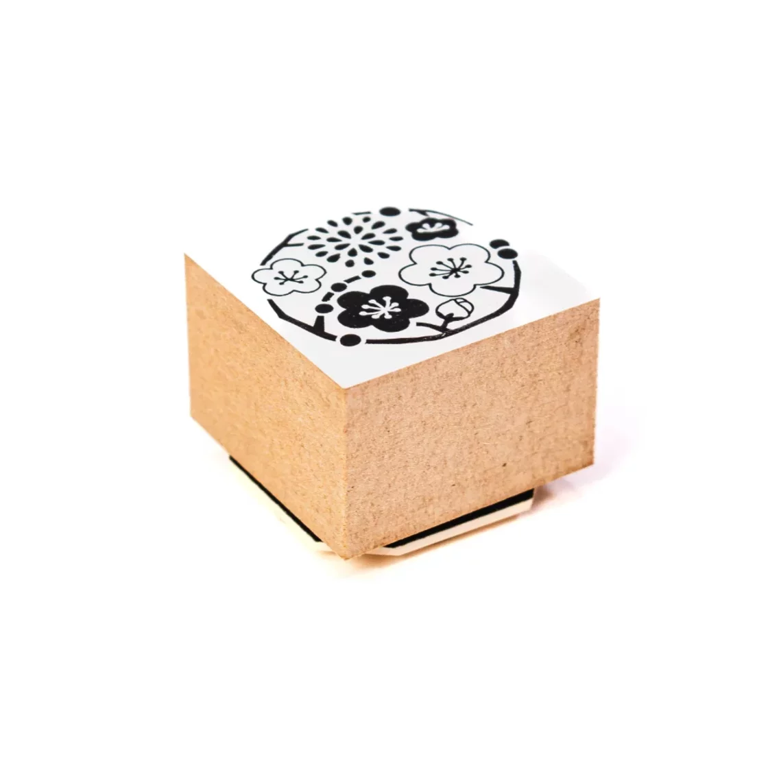 SH64. Stamp Chrys And Plum Blossom * Shachihata