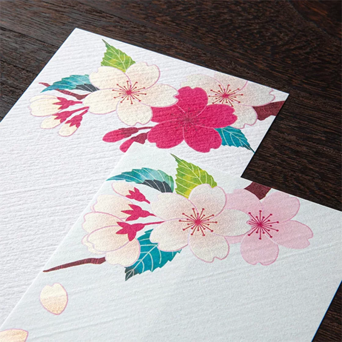 65.3 Cherry Blossom Message Pad * Midori