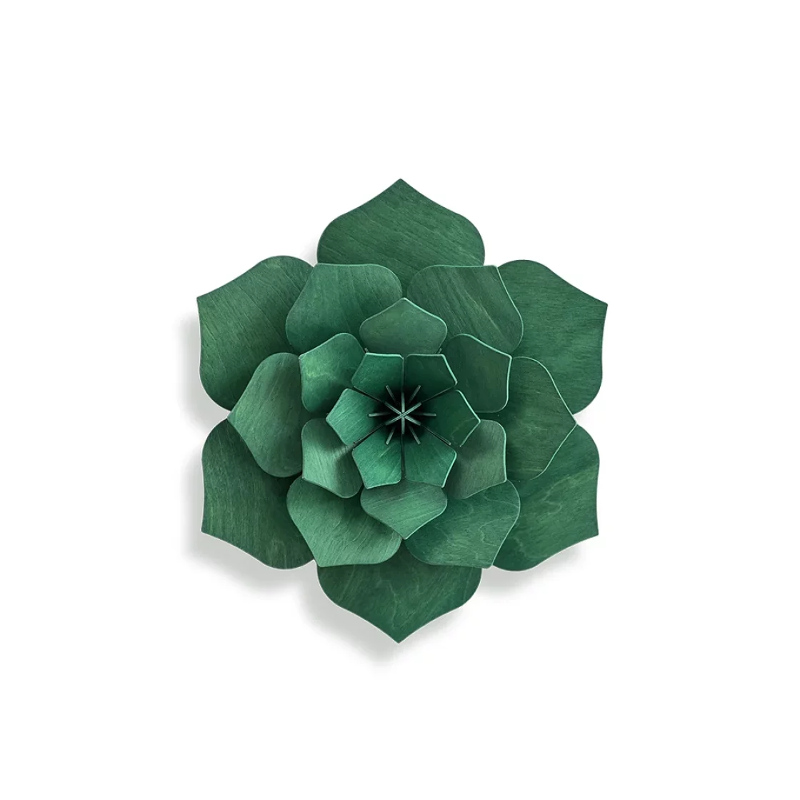 47. Decor Flower Dark Green Small * 3D puzzle card * LOVI