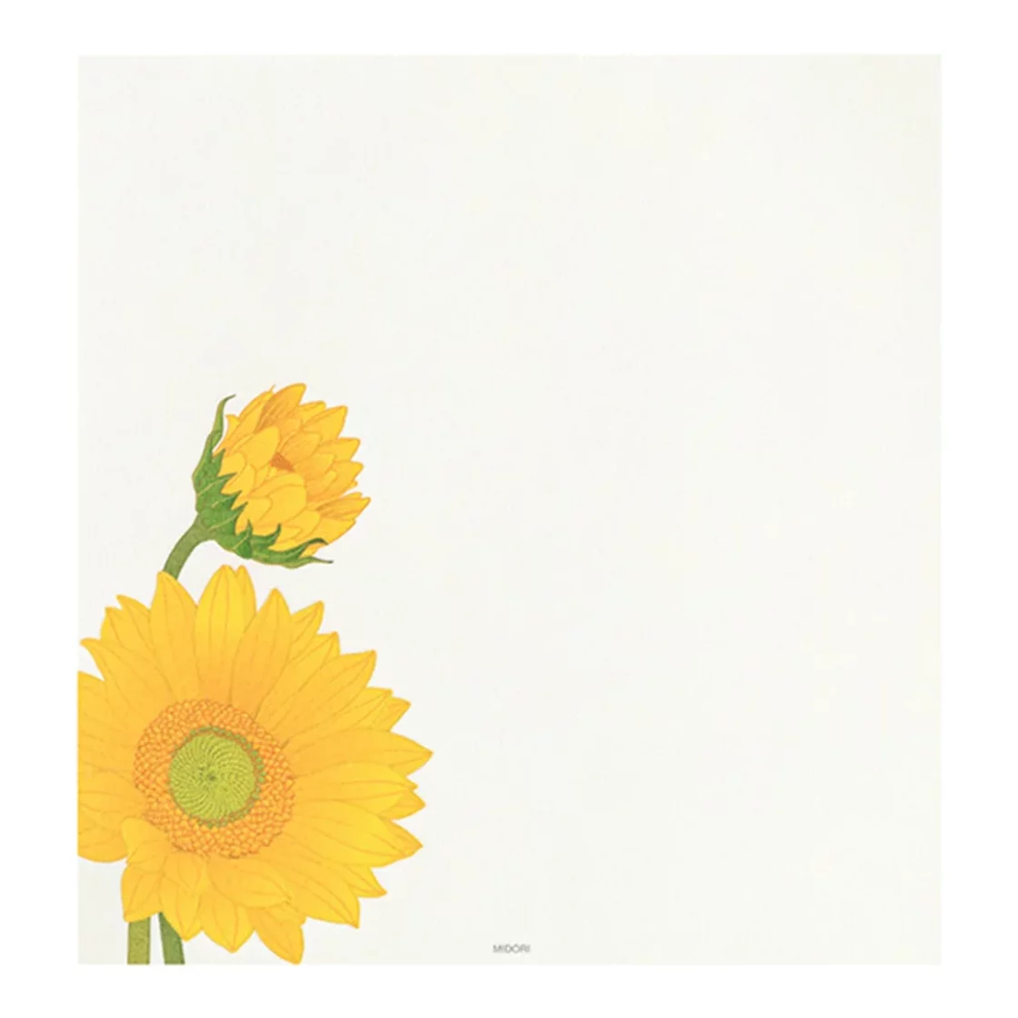 68.1 Sunflower Letter Paper * Midori