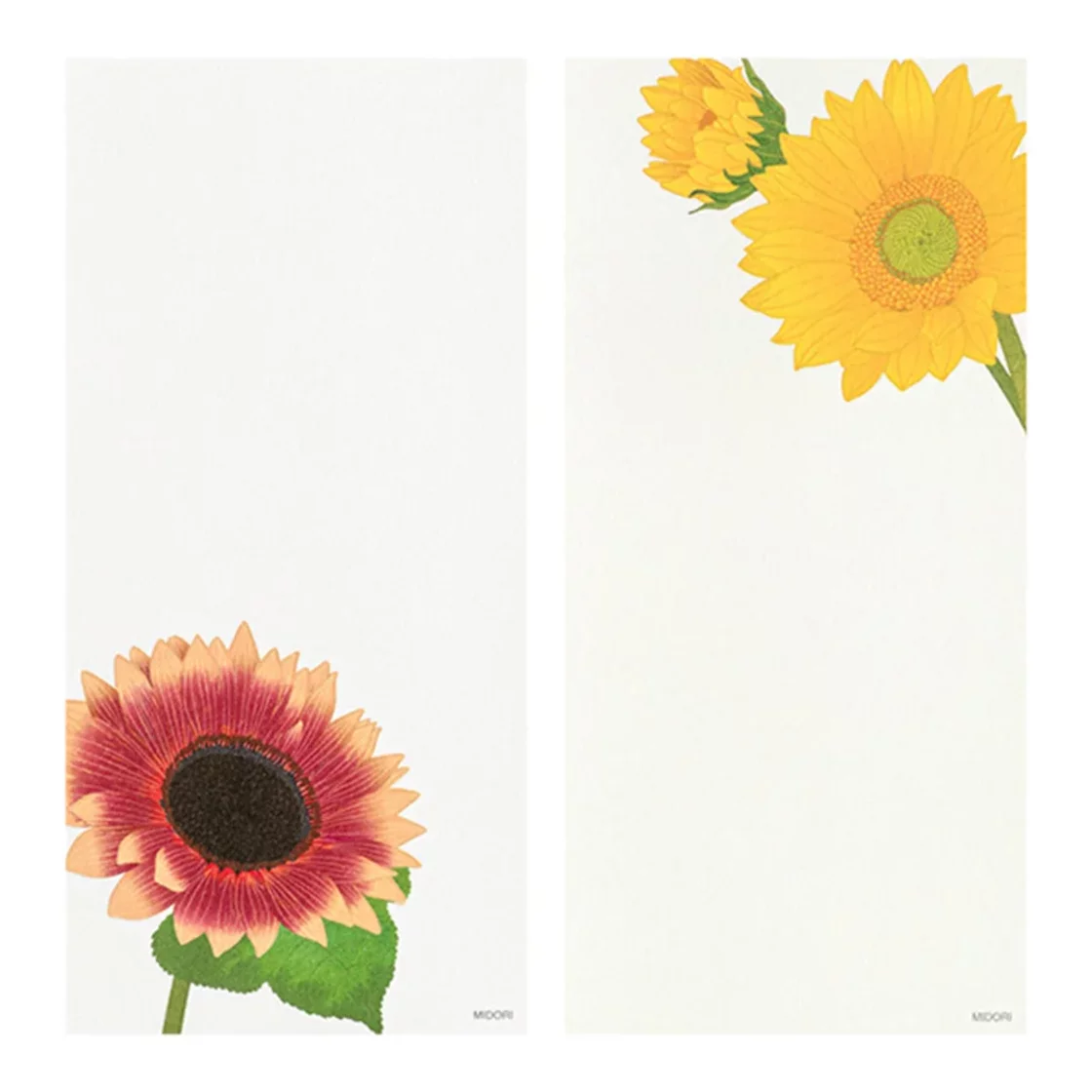 68.3 Sunflower Message Pad * Midori