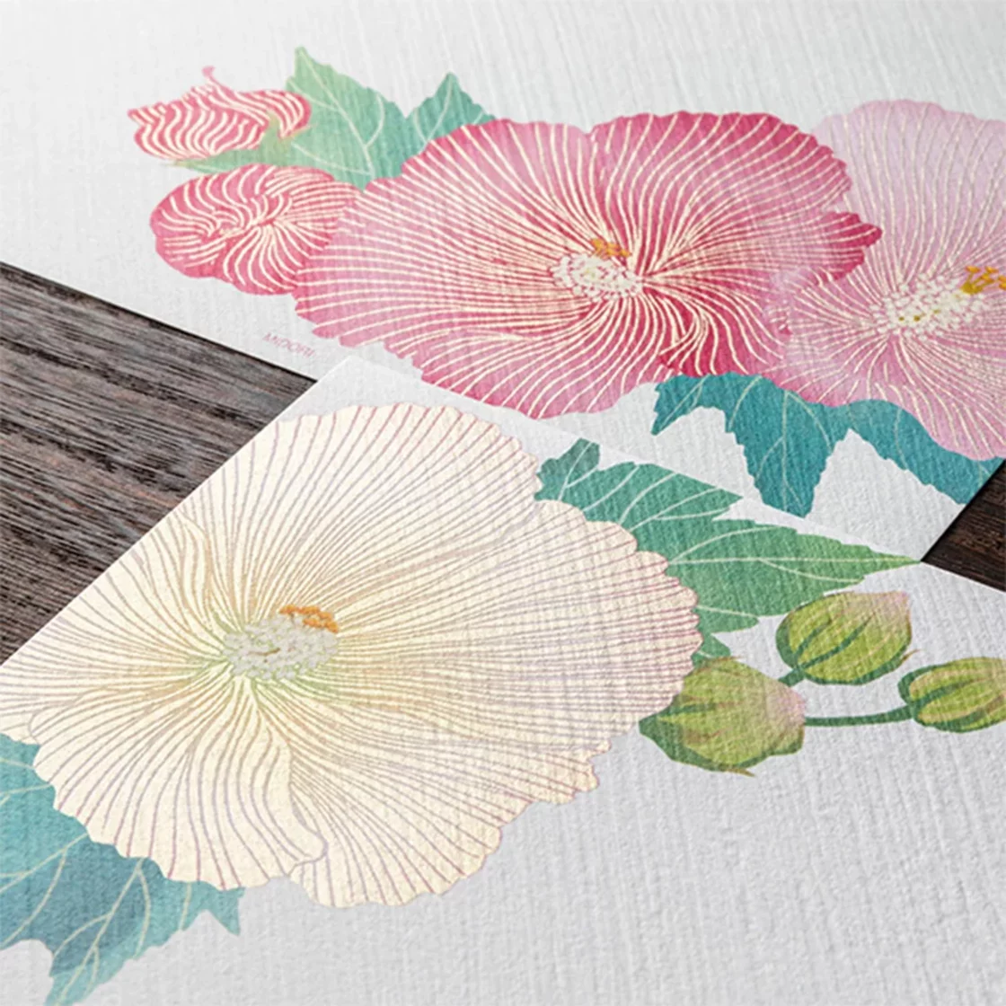 69.1 Confederate Rose Letter Paper * Midori