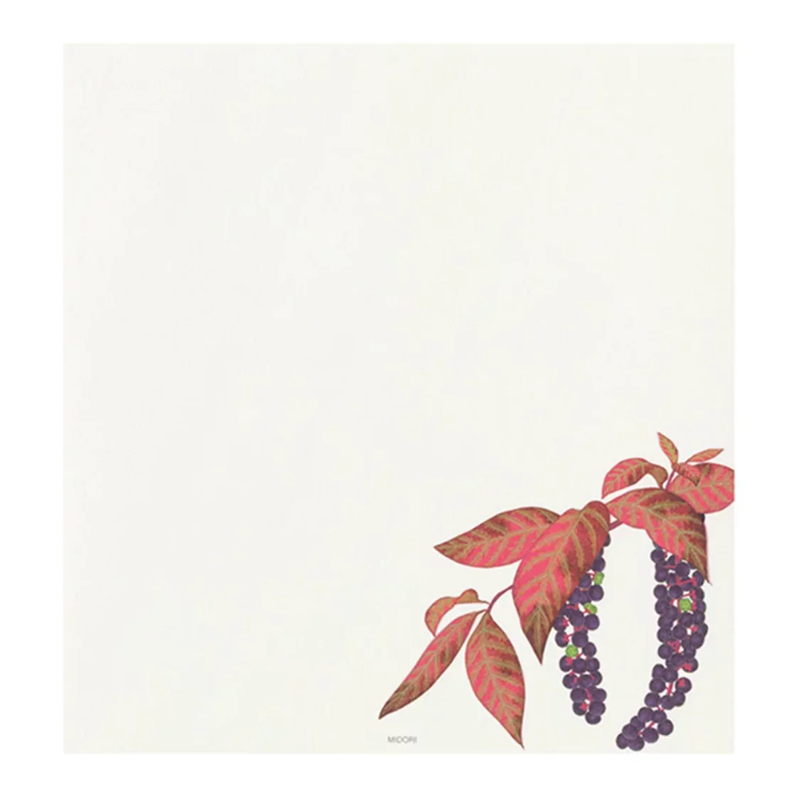 71.1 Autumn Fruits 2026 Letter Paper * Midori