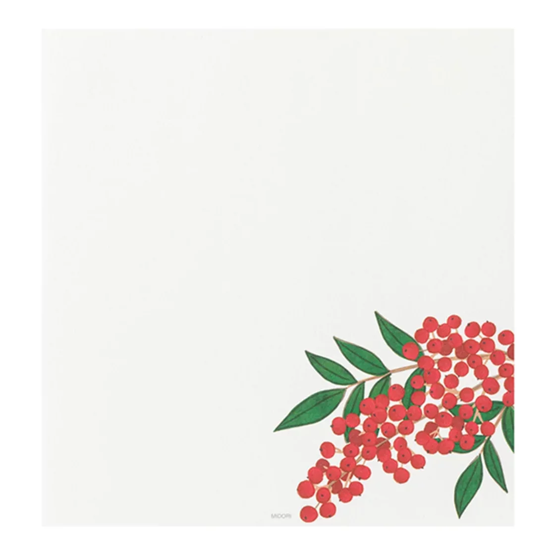 75.1 Red Winter Letter Paper * Midori