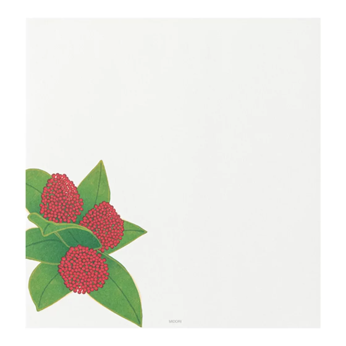 75.1 Red Winter Letter Paper * Midori