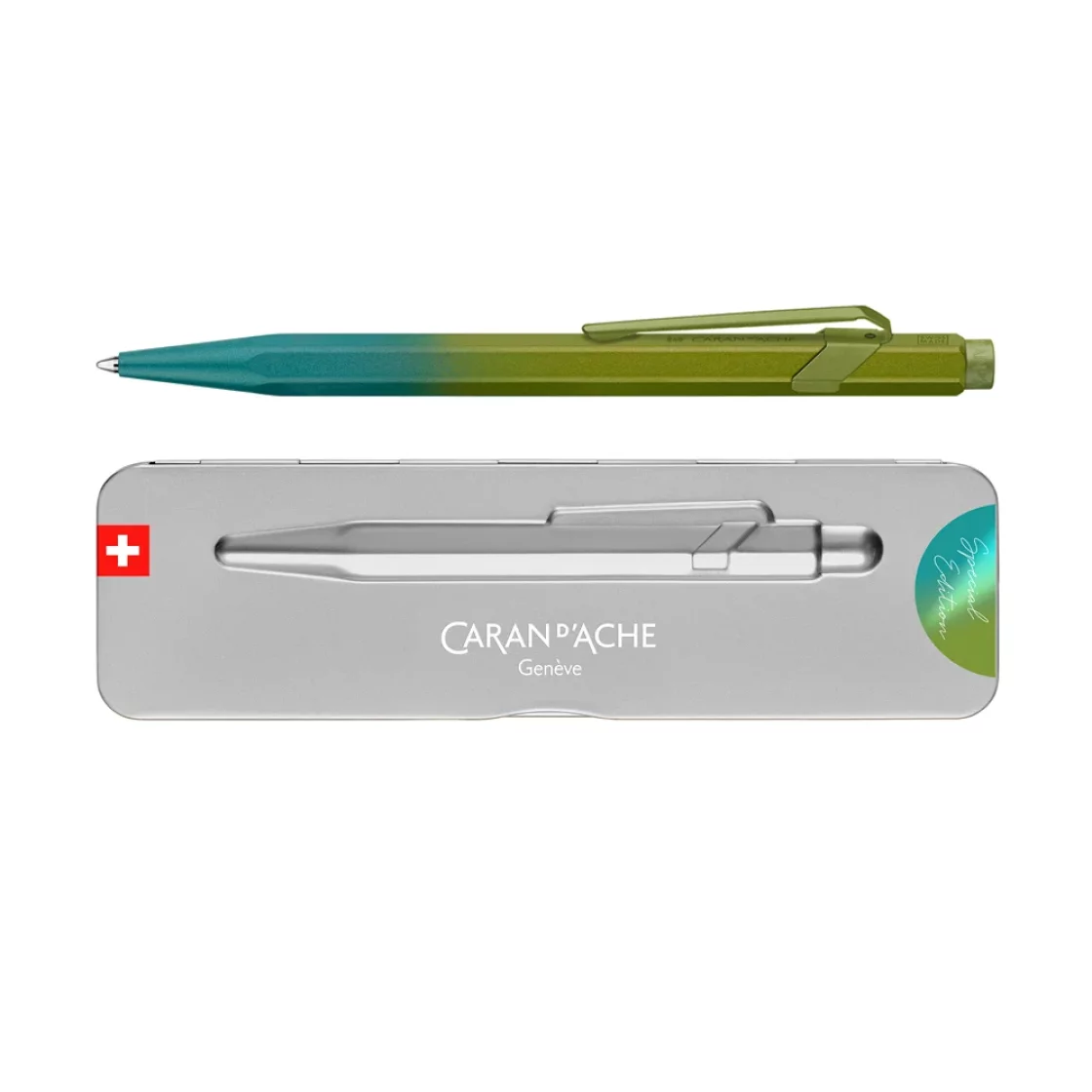 849 Arctic Green Claim Your Style ballpoint * Caran D'Ache