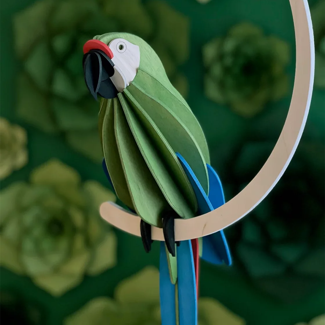 70. Great Green Macaw * 3D Puzzle Card * Lovi 34cm
