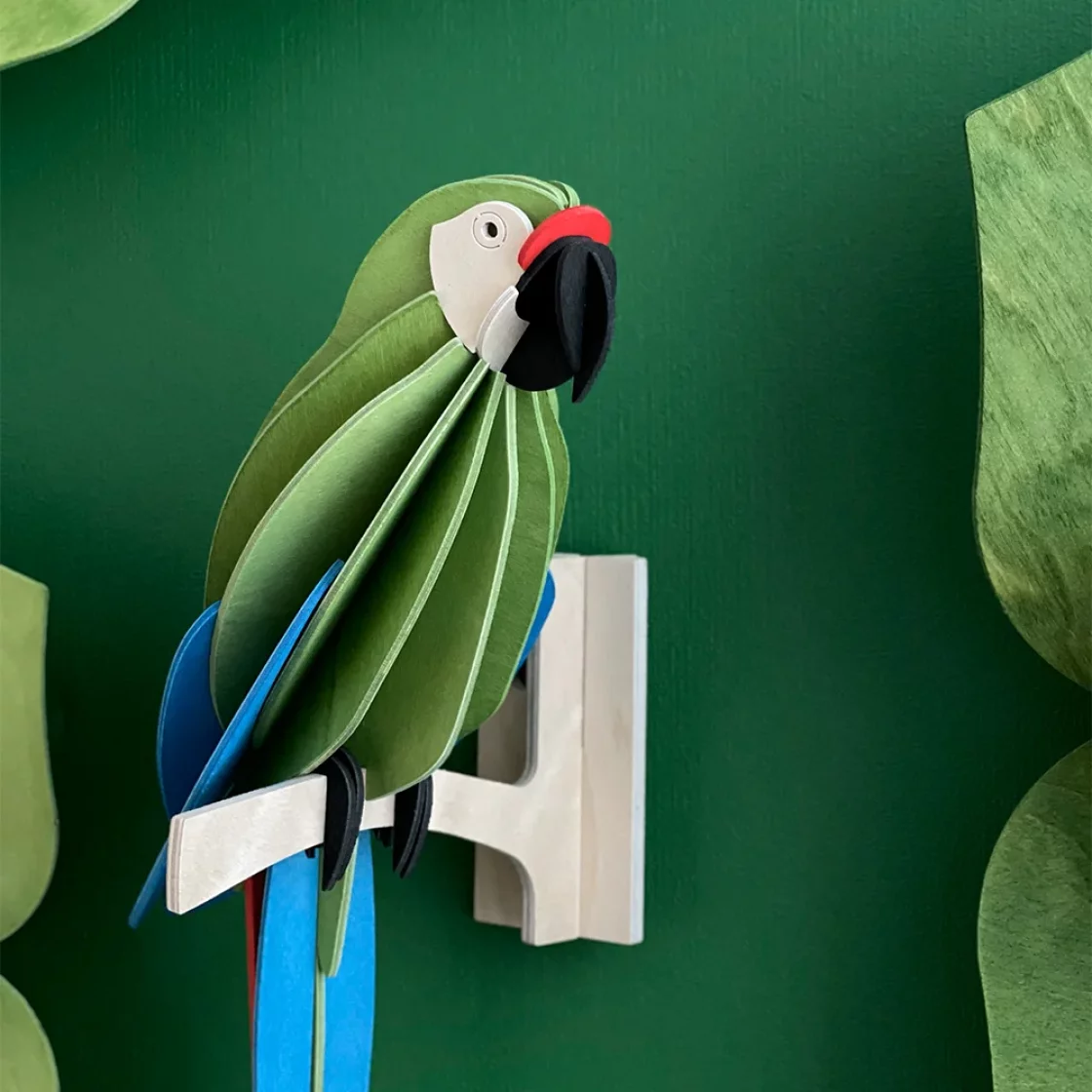 70. Great Green Macaw * 3D Puzzle Card * Lovi 34cm