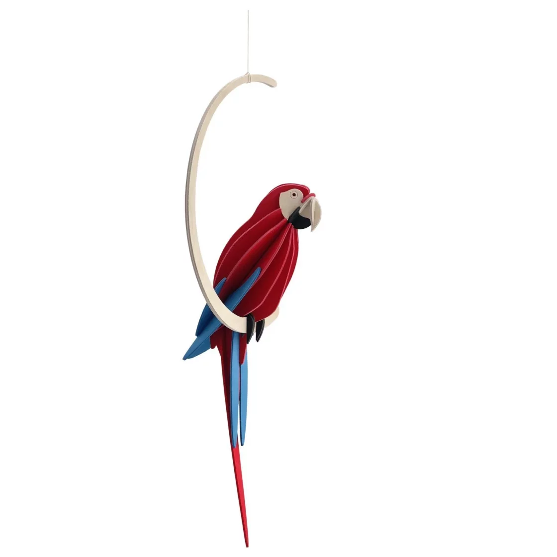 89. Scarlet Macaw 50cm * 3D Puzzle Card * Lovi