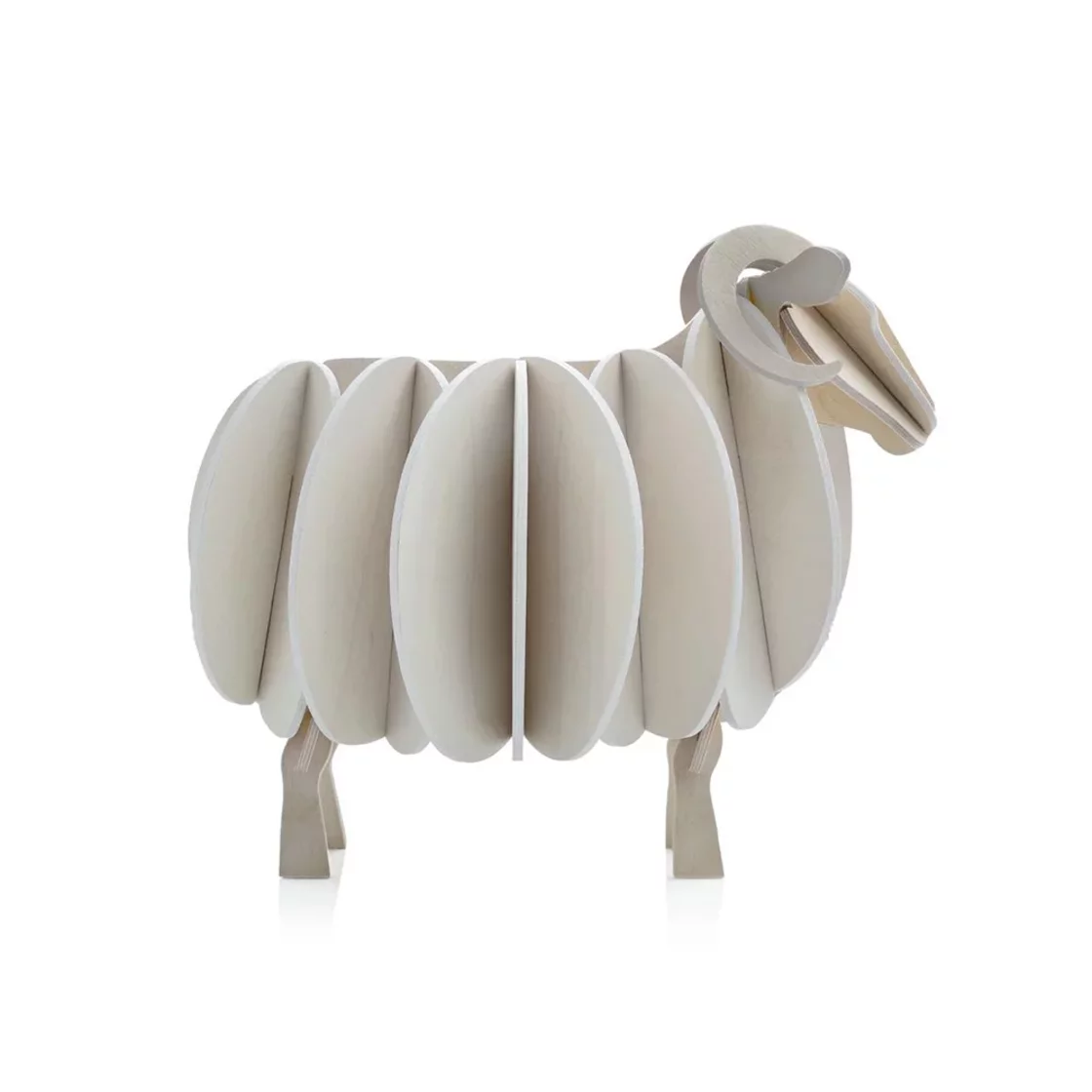 93. Ram White * 3D Puzzle Card * Lovi