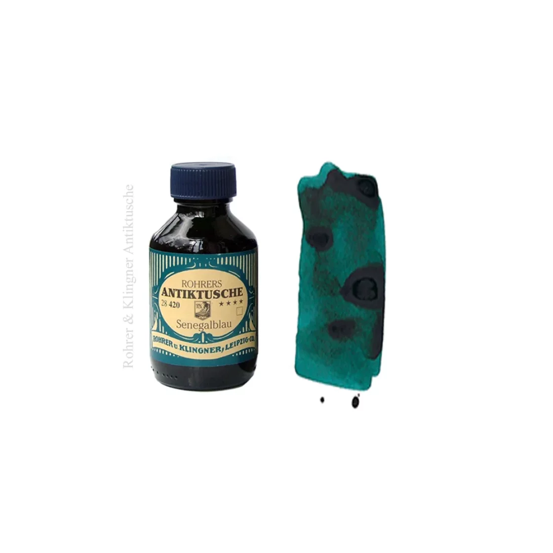 Antiktusche Senegalblau, pigment ink * Rohrer & Klingner 
