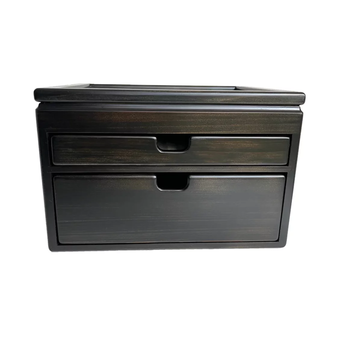 BB063 Hinoki Black Pen box 20 pens and Ink tray * Toyooka Craft