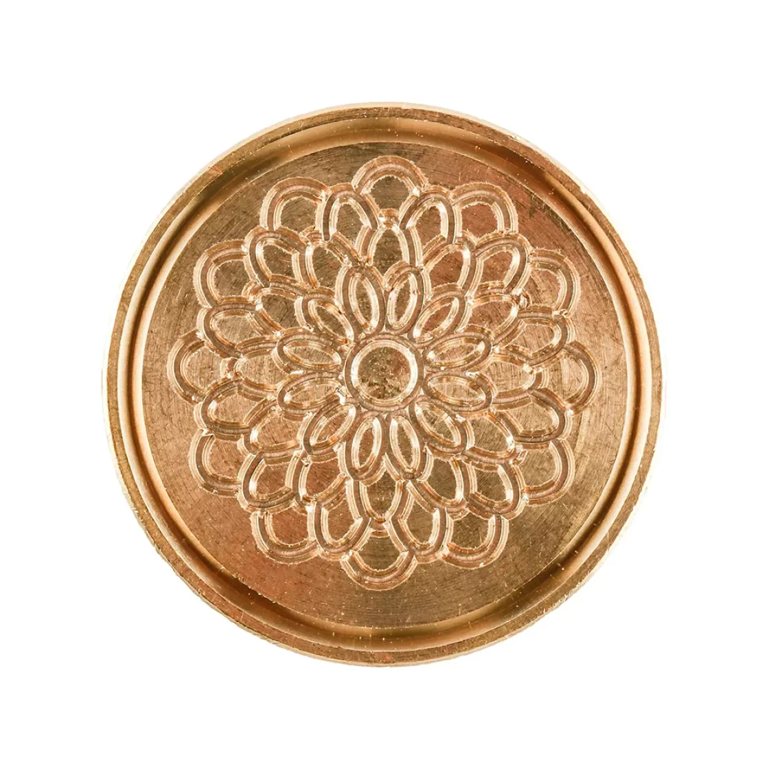 Brass Wax Seal Stamp 24mm Dahlia * J. Herbin