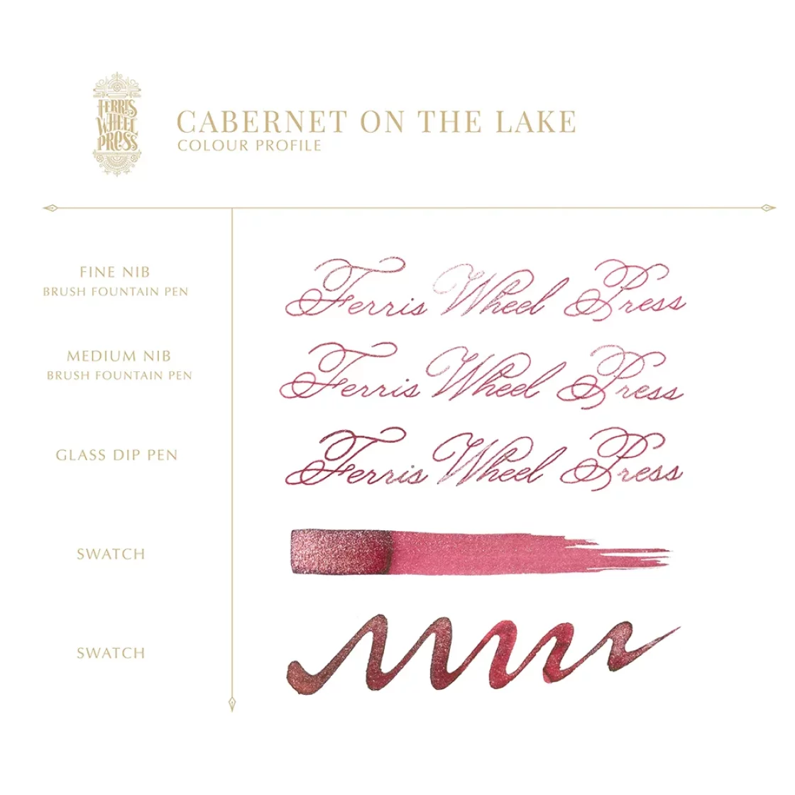 Cabernet On The Lake, ink 38ml * Ferris Wheel Press