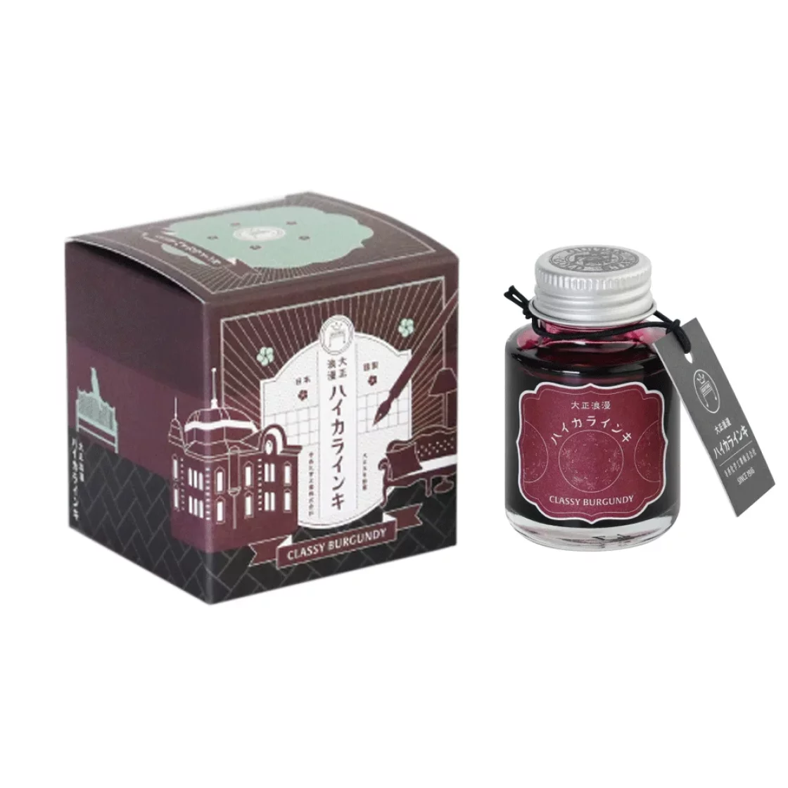 Classy Burgundy Teranishi Guitar Taisho Roman Haikara Ink * Teranishi Chemical Industry 