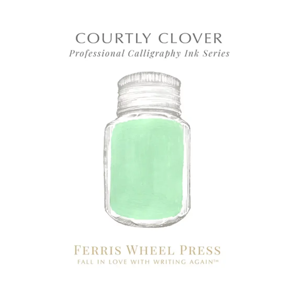 Courtly Clover, kalligrafie inkt 28ml * Ferris Wheel Press