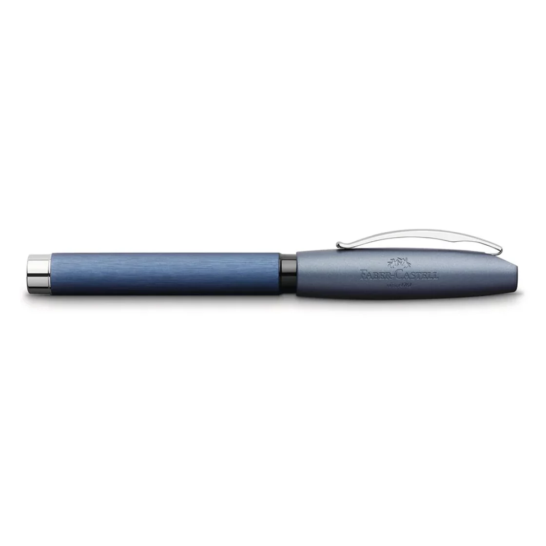 Essentio Aluminium Blue Fountain Pen * Faber Castell M