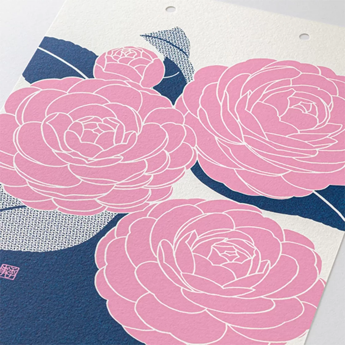 Flower Japanese Wall Calendar 2027 Large, Echizen Paper * Midori