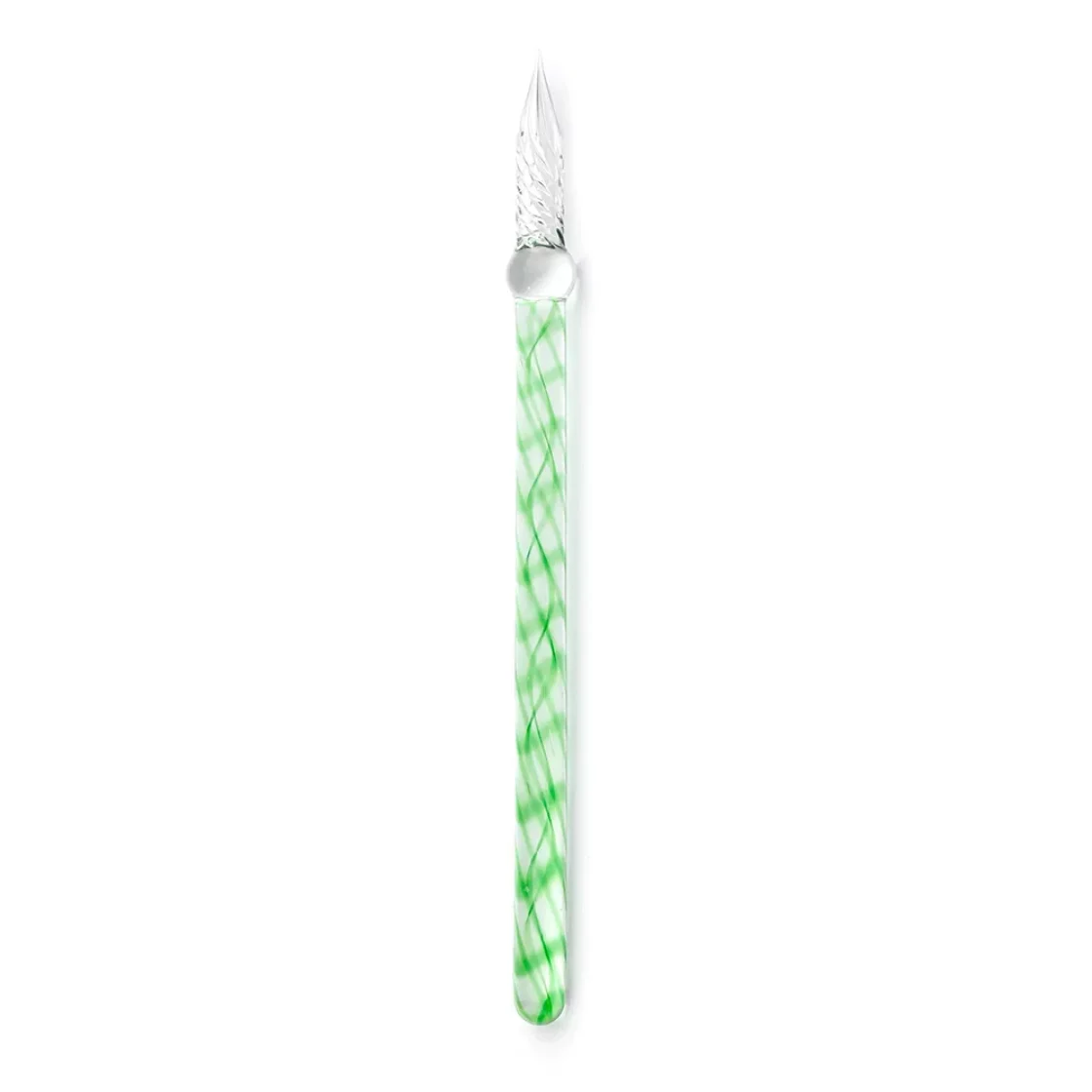 HG04. Glass Pen Round Green * J. Herbin