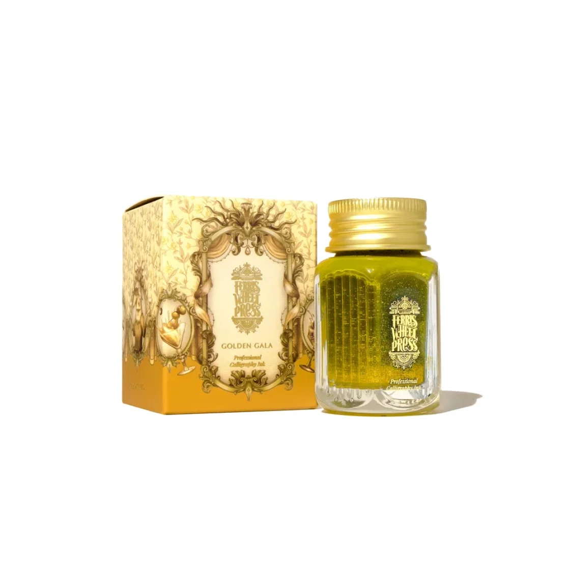 Golden gala, calligraphy ink 28ml * Ferris Wheel Press
