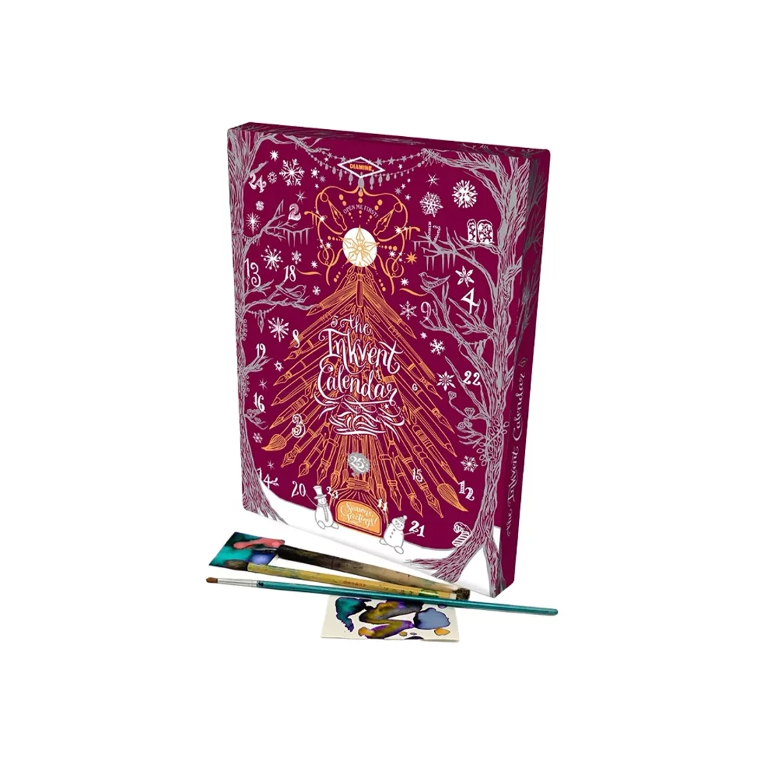 Inkvent Calendar Burgundy Edition 2026 * Diamine