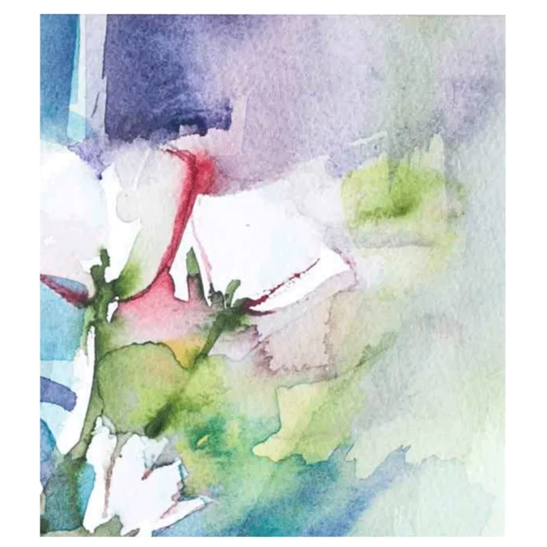 IV.012 Witte roos Aquarel * Arti