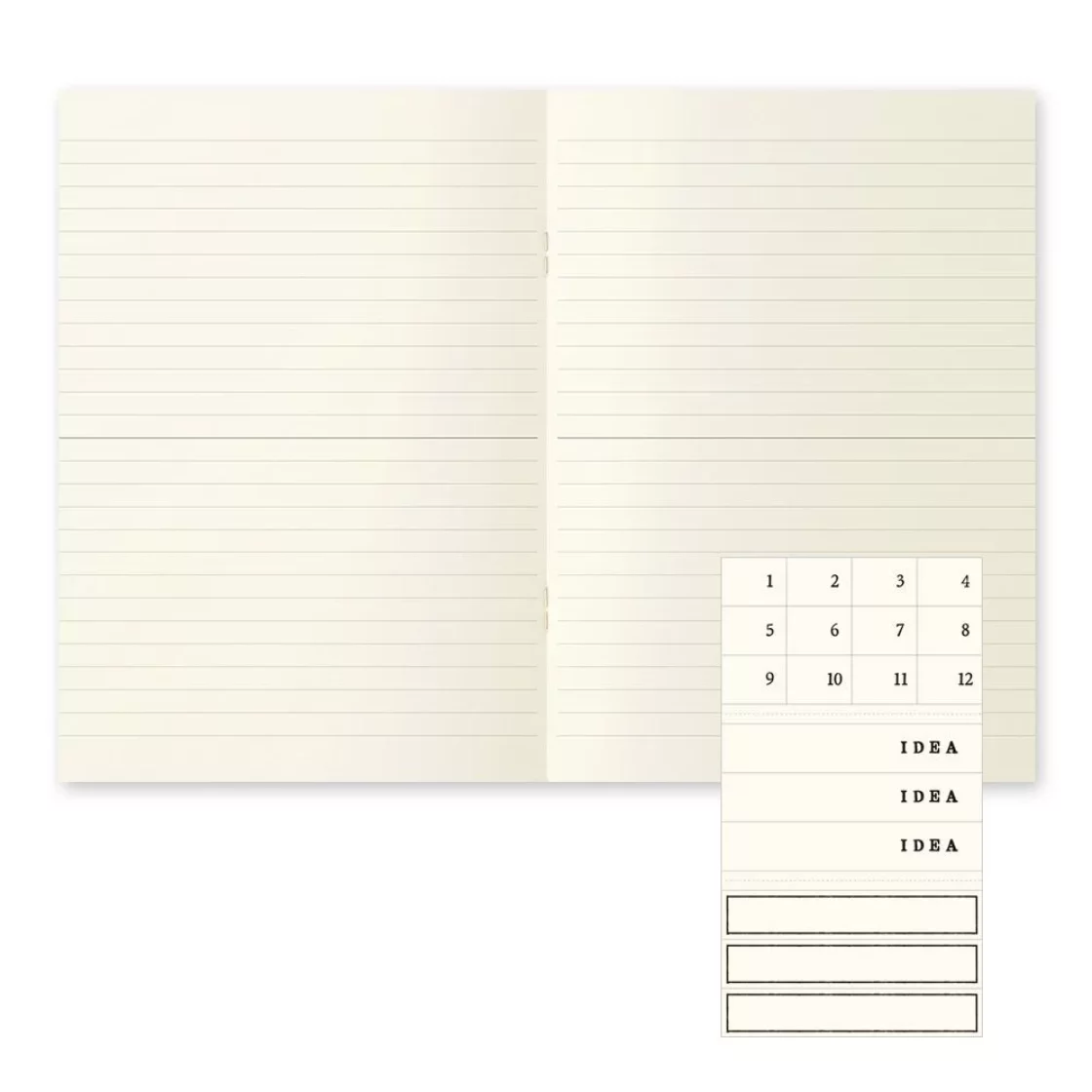 MD Light A5, tri-pack notebooks, lined * Midori