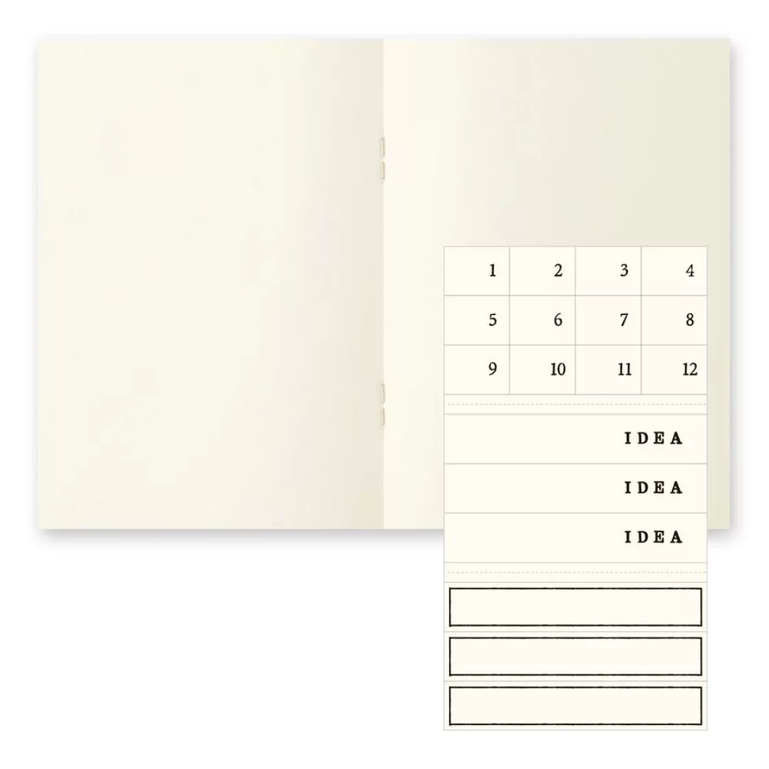 MD Light A6, tri-pack notebooks, plain * Midori