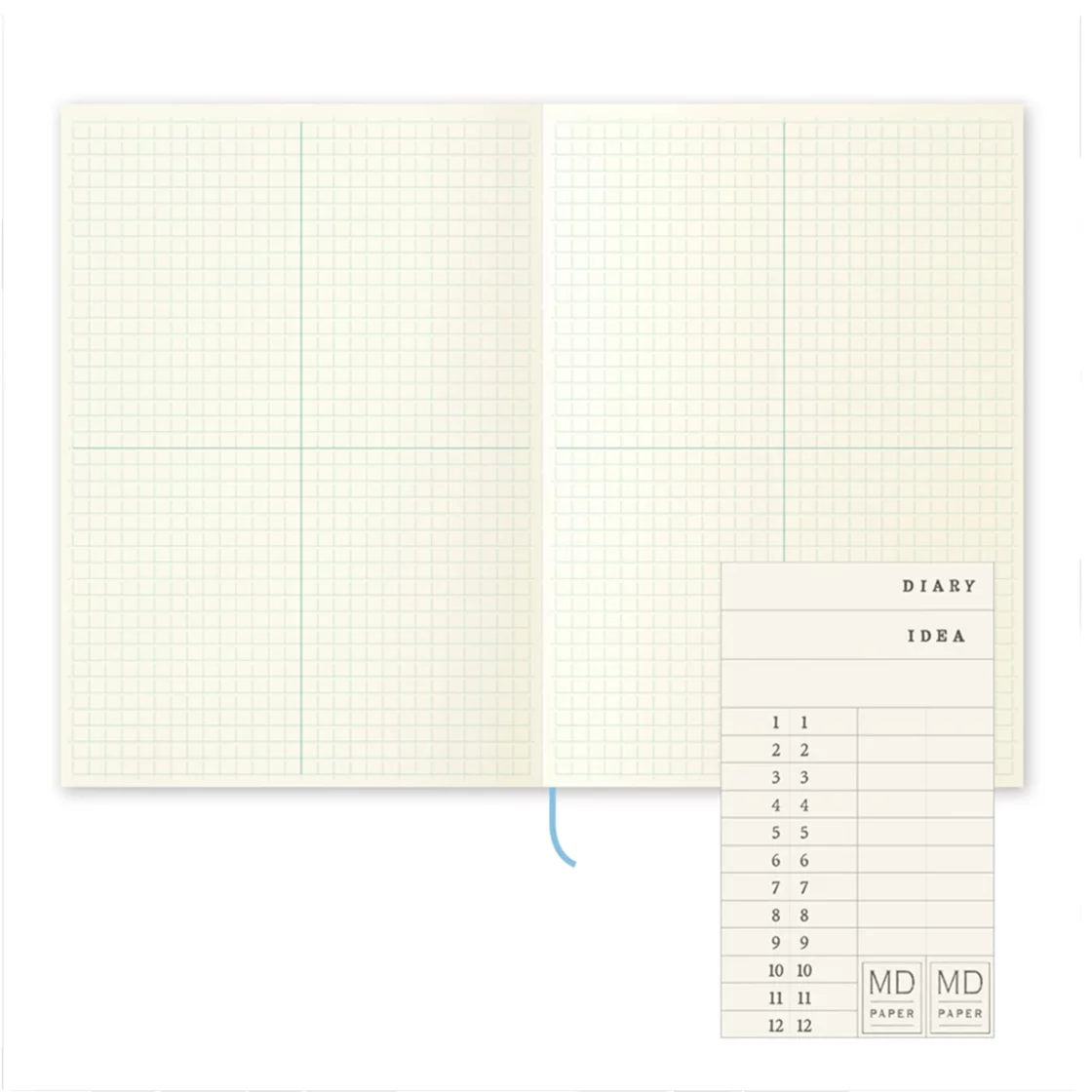 MD Notebook A5 Grid Block * Midori