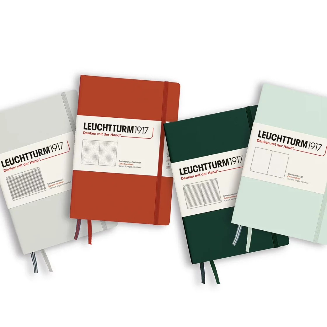 Notebook A5, Hardcover, Light Grey, Dot * Leuchtturm1917