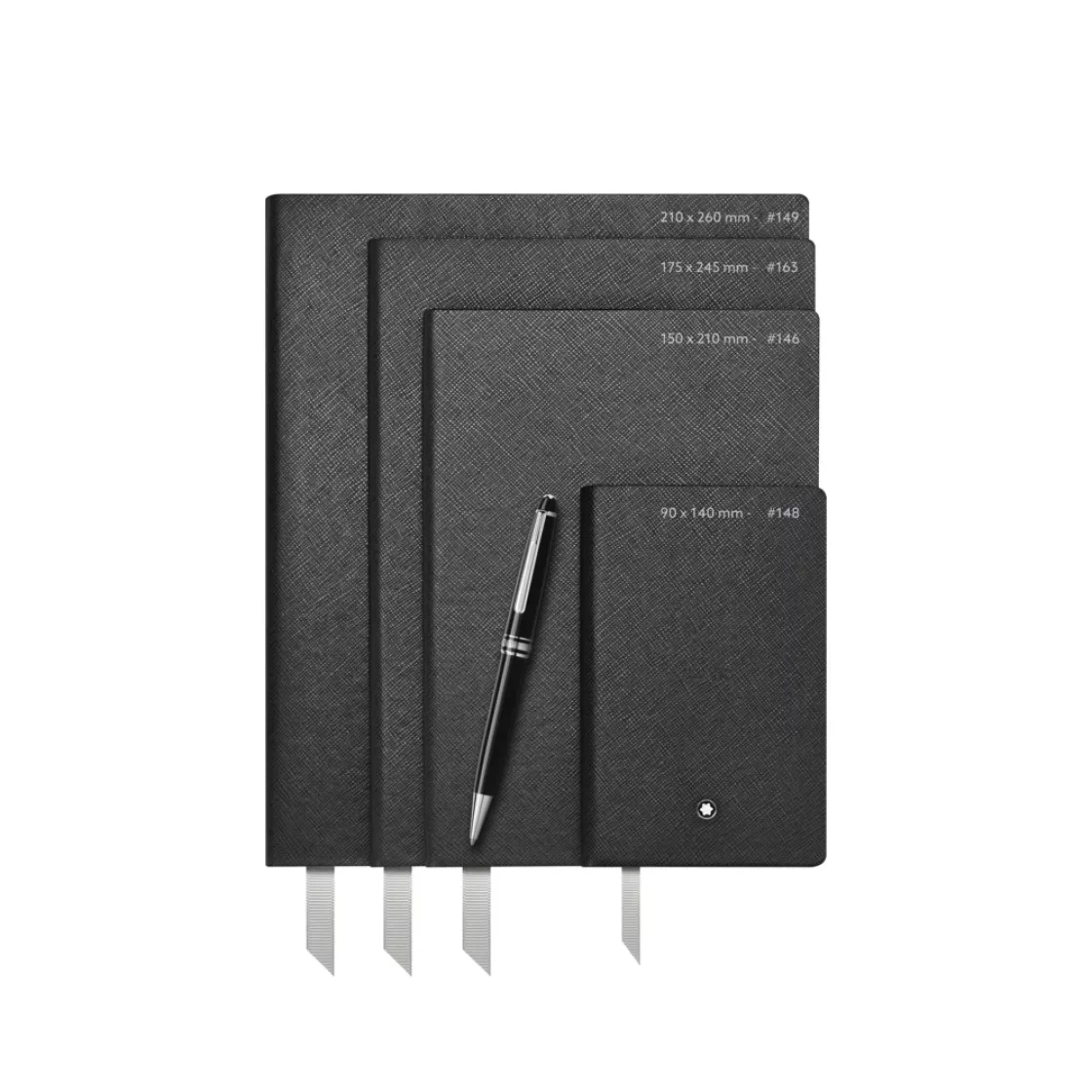 Notebook A5, lined, black 113294 * Montblanc