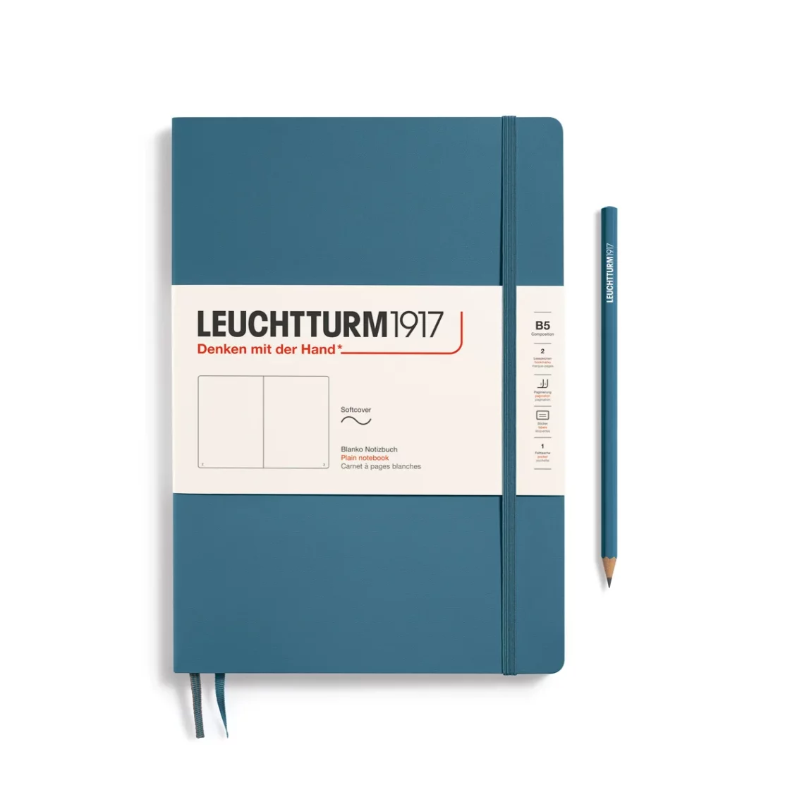 Notebook Composition B5, Softcover, Stone Blue * Leuchtturm1917