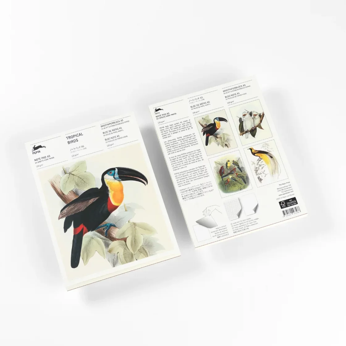 NP86 Tropical Birds  * A5 notepad * Pepin Press