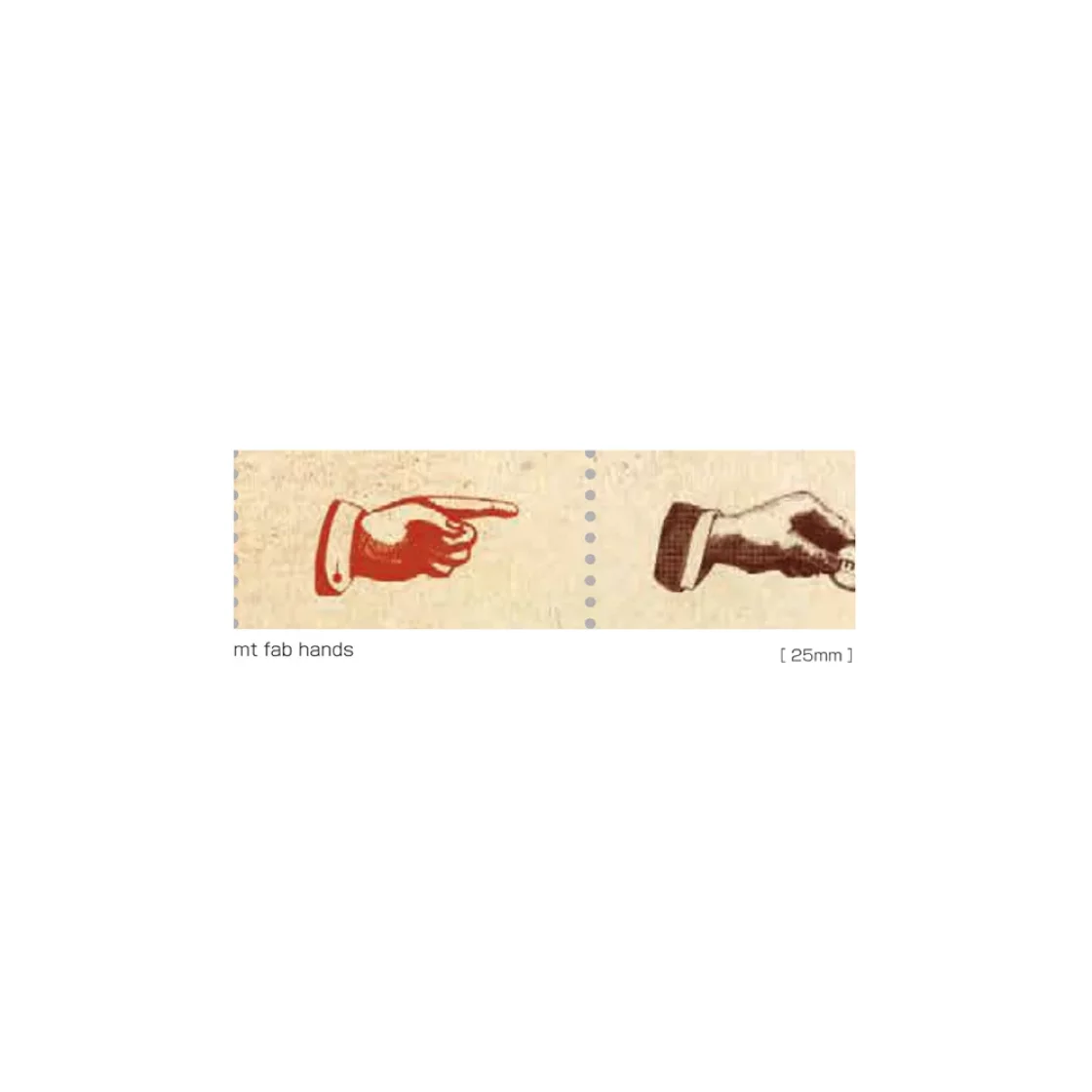 P04 * Fab Dot Punch Hands * MT masking tape