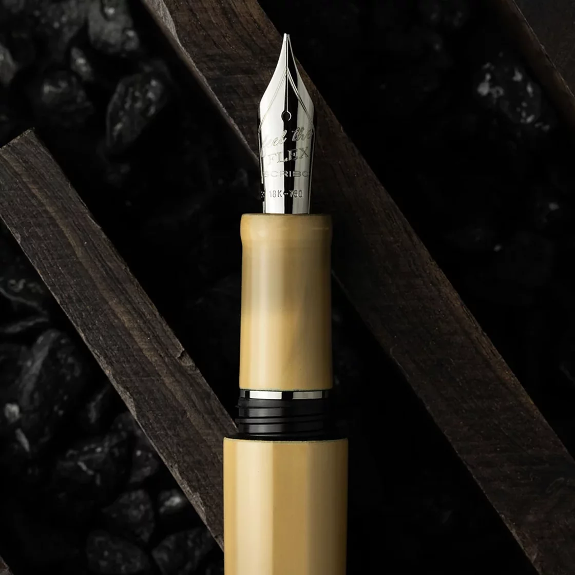 PIUMA Hane Murakumo Fountain Pen Rut Trim * Scribo M